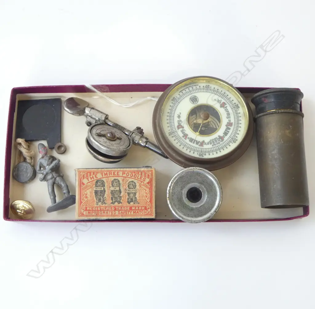 GERMAN BAROMETER, GREENE TWEED SPEED INDICATOR, LENSES ETC  Image 1++