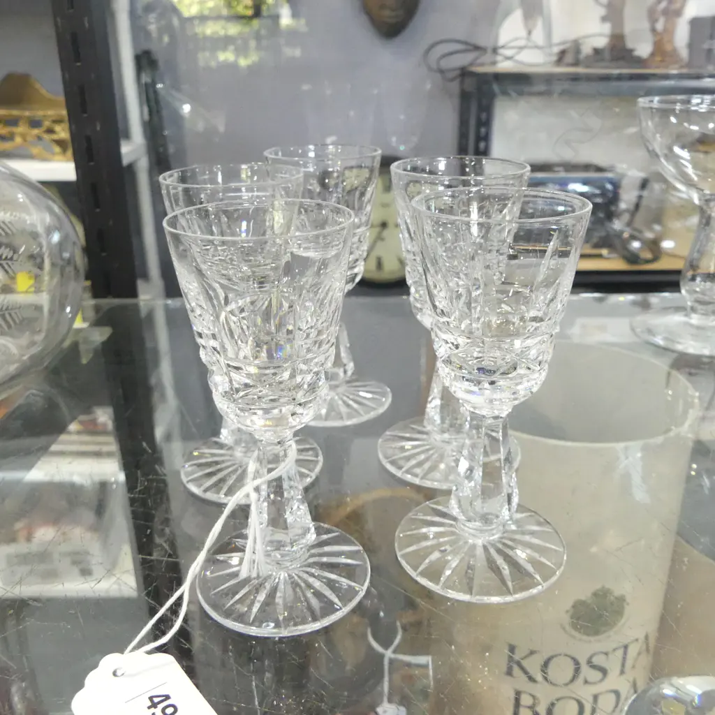 5 WATERFORD LIQUER GLASSES H100MM Image 1++
