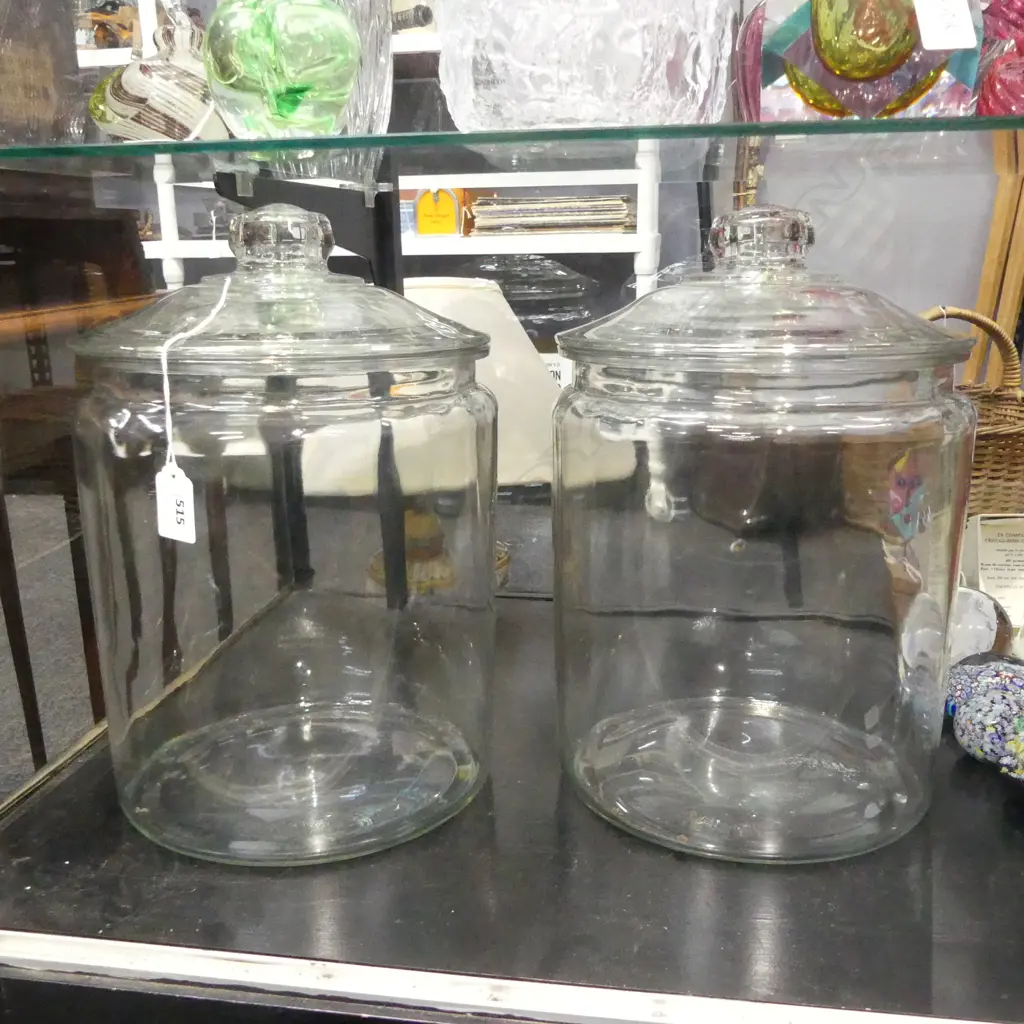 PR LARGE GLASS STORAGE JARS H.350mm Image 1++