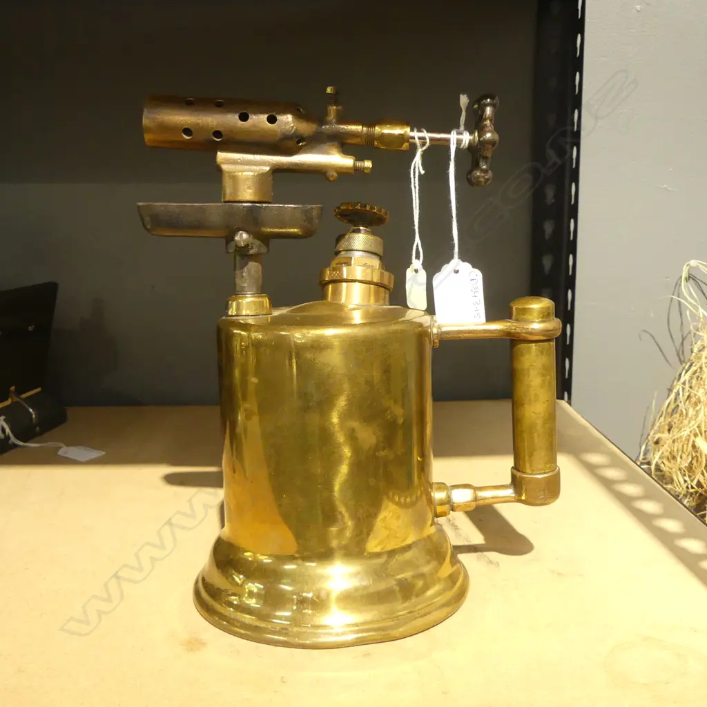 VINTAGE BRASS BLOWTORCH H.260mm Image 1++