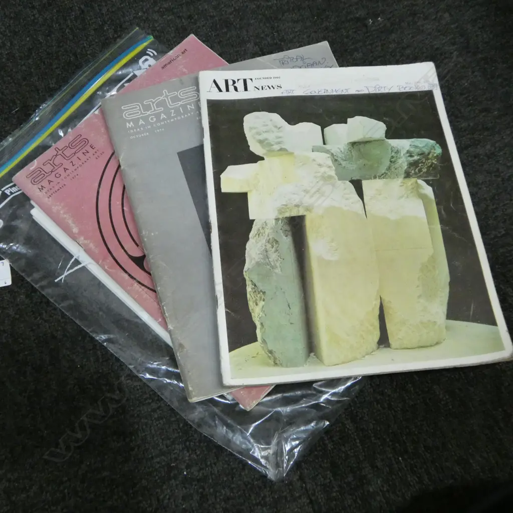 6 VINTAGE MAGS ART NEWS & ART BULLITON 1955 TO 74 Image 1++