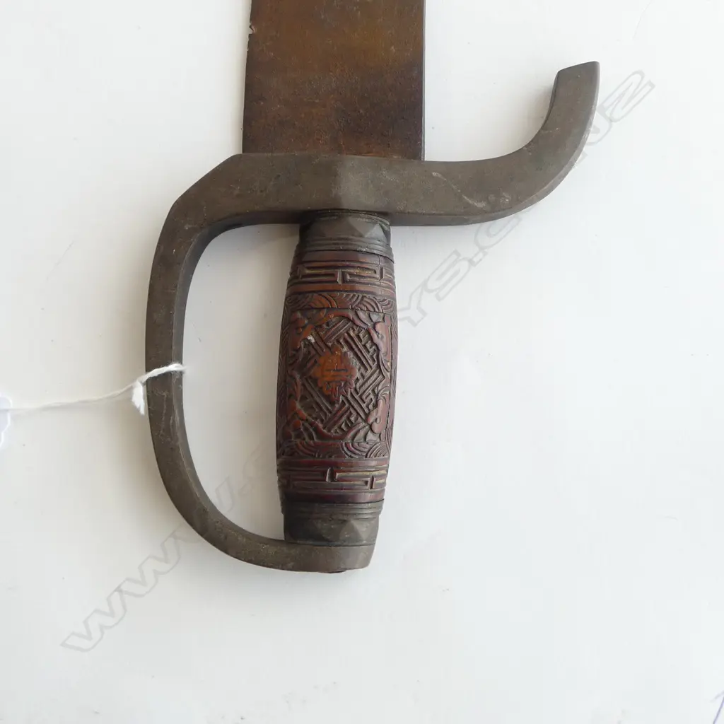 PR 19thC CHINESE BUTTERFLY SWORDS L.435mm Image 1++