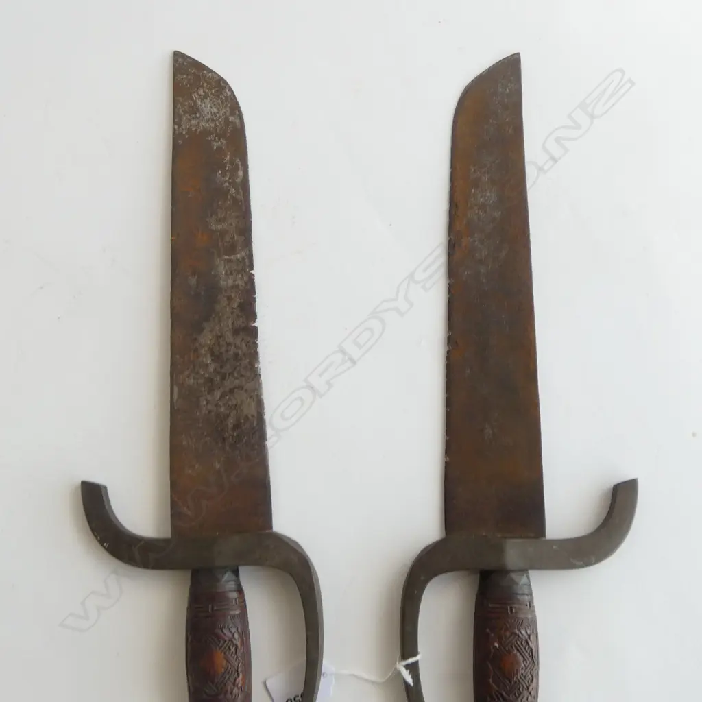 PR 19thC CHINESE BUTTERFLY SWORDS L.435mm Image 1++