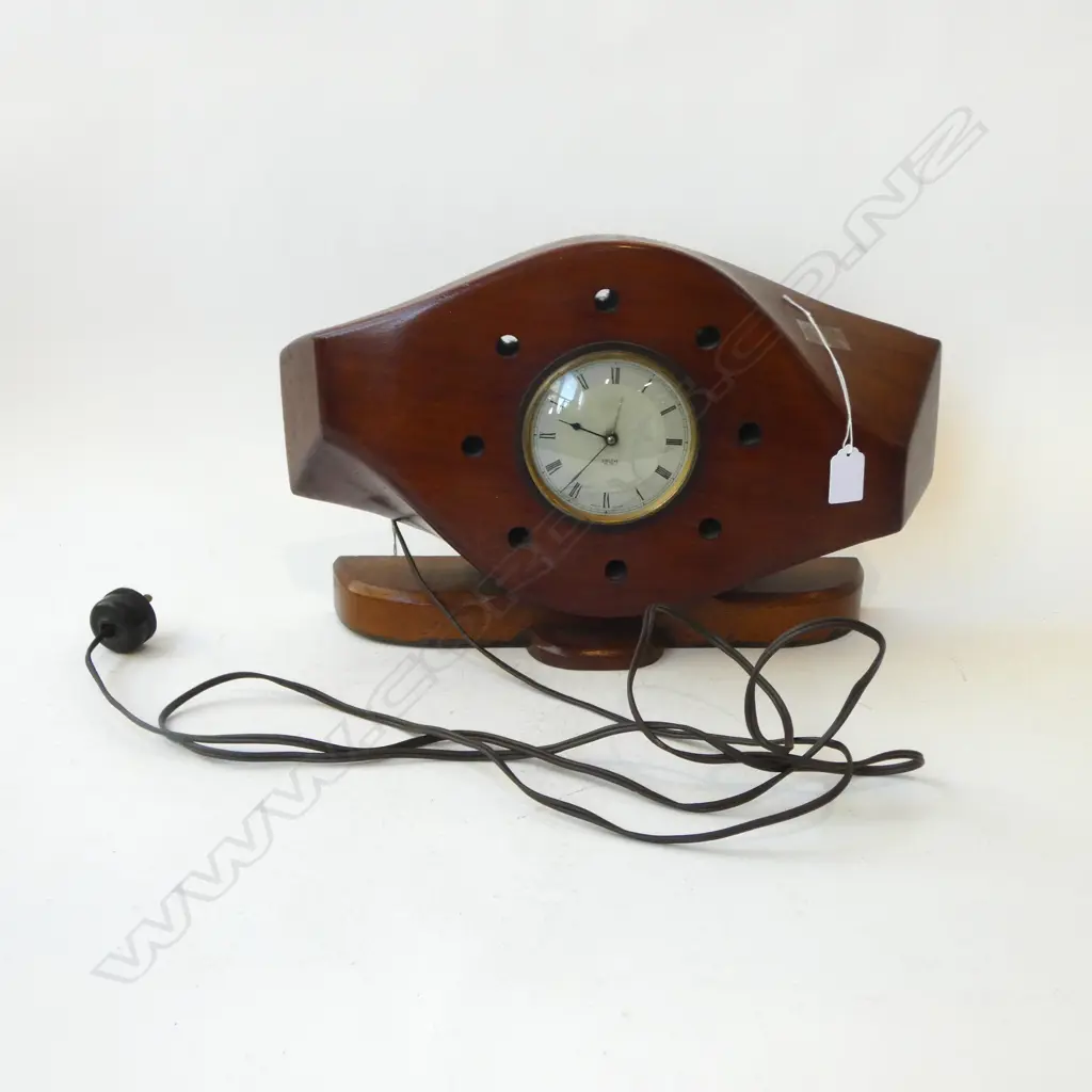 SMITHS SECTRIC CLOCK IN WOODEN PROPELLER W.445mm  Image 1++
