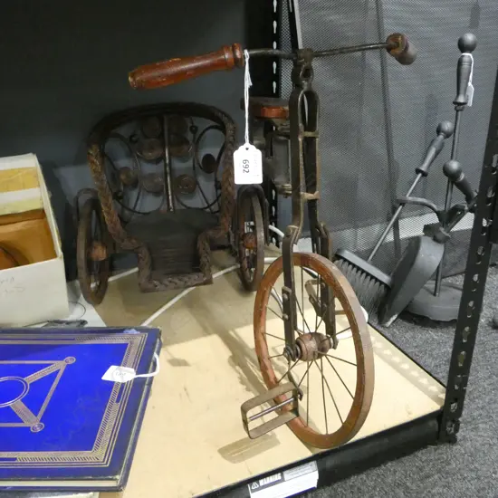 MODEL METAL TUKTUK BICYCLE  L.580 H.420mm