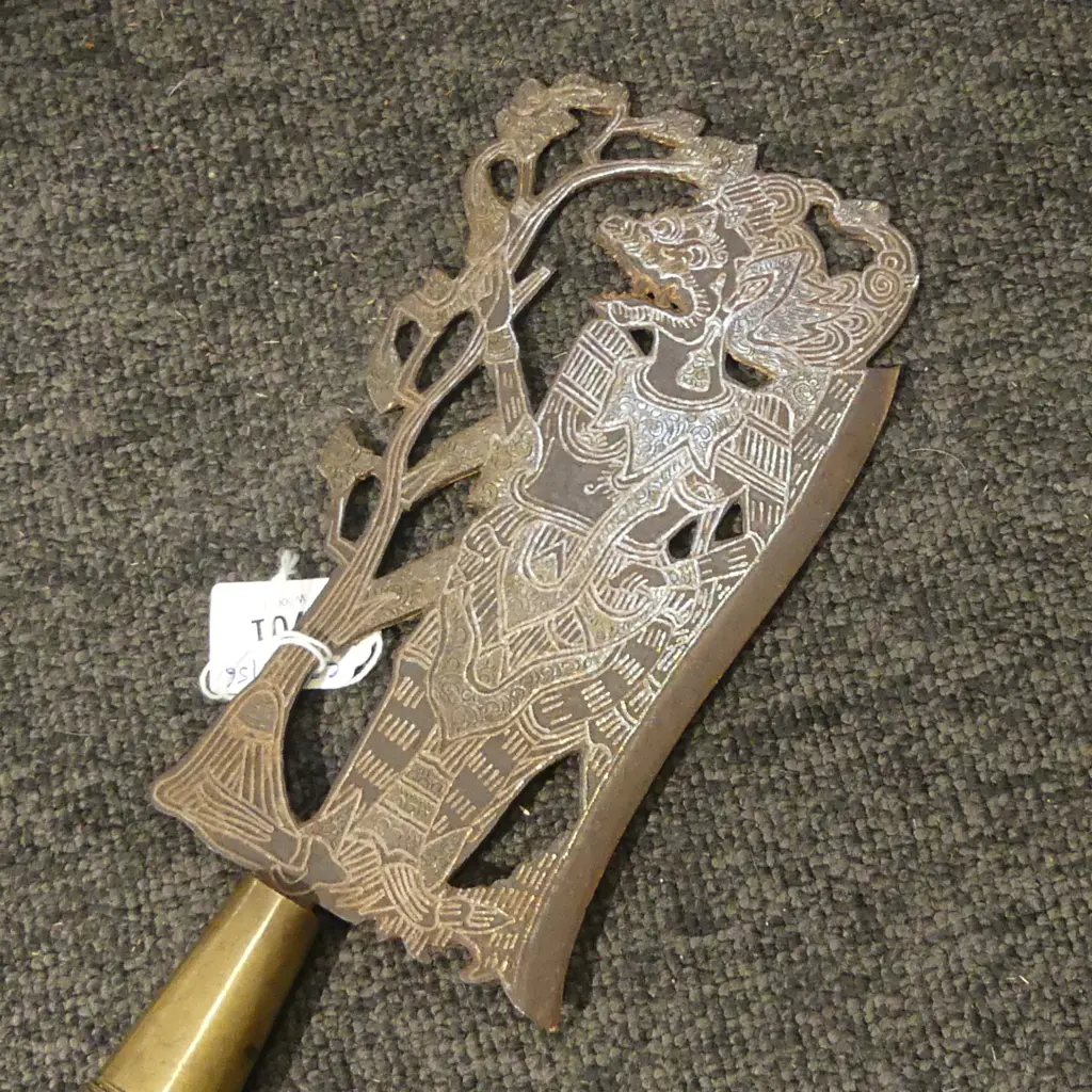 KAPAK BALINESE SACRIFICIAL AXE L490MM Image 1++