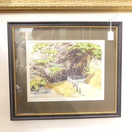 NUGENT WELCH 'HILLSIDE PATH', W/C, signed, 210 x 280mm