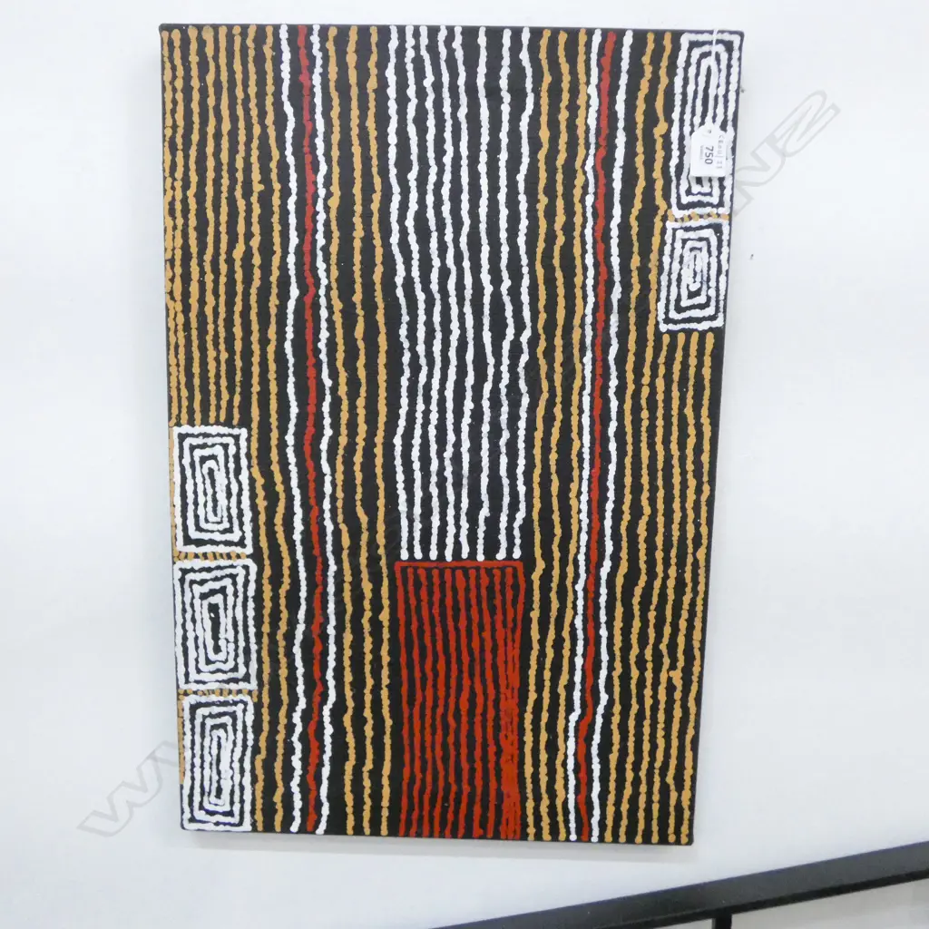 ABORIGINAL OIL ON CANVAS MOTHER COUNTRY BY JULIE NANGALA H610 W400MM Image 1++