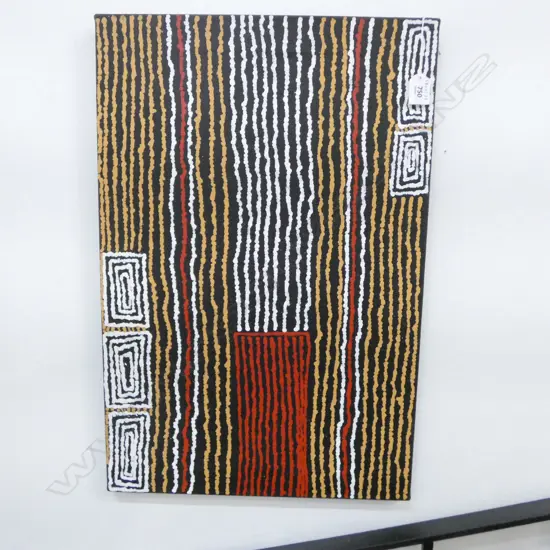 ABORIGINAL OIL ON CANVAS MOTHER COUNTRY BY JULIE NANGALA H610 W400MM