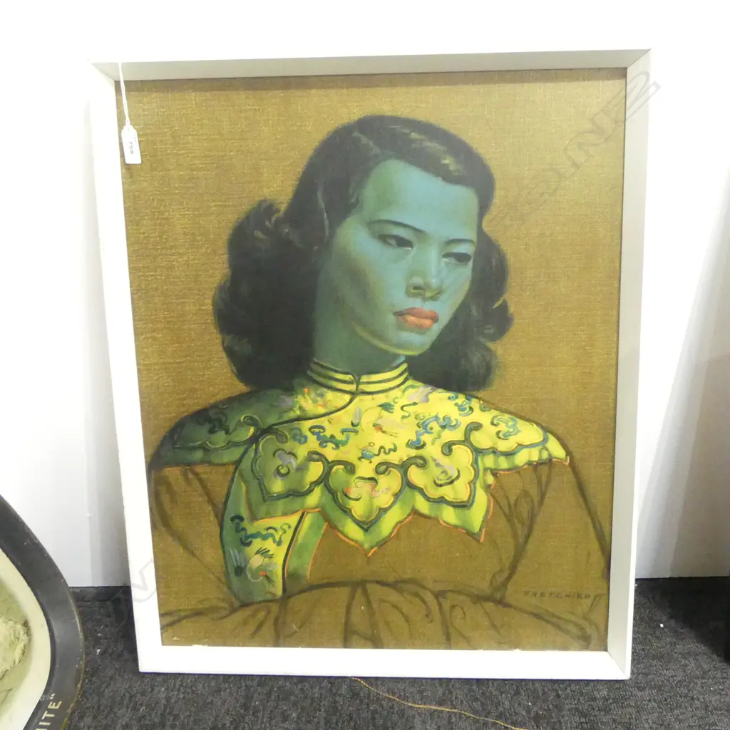 TRETCHIKOFF 'CHINESE GIRL' PRINT 600x490mm Image 1++