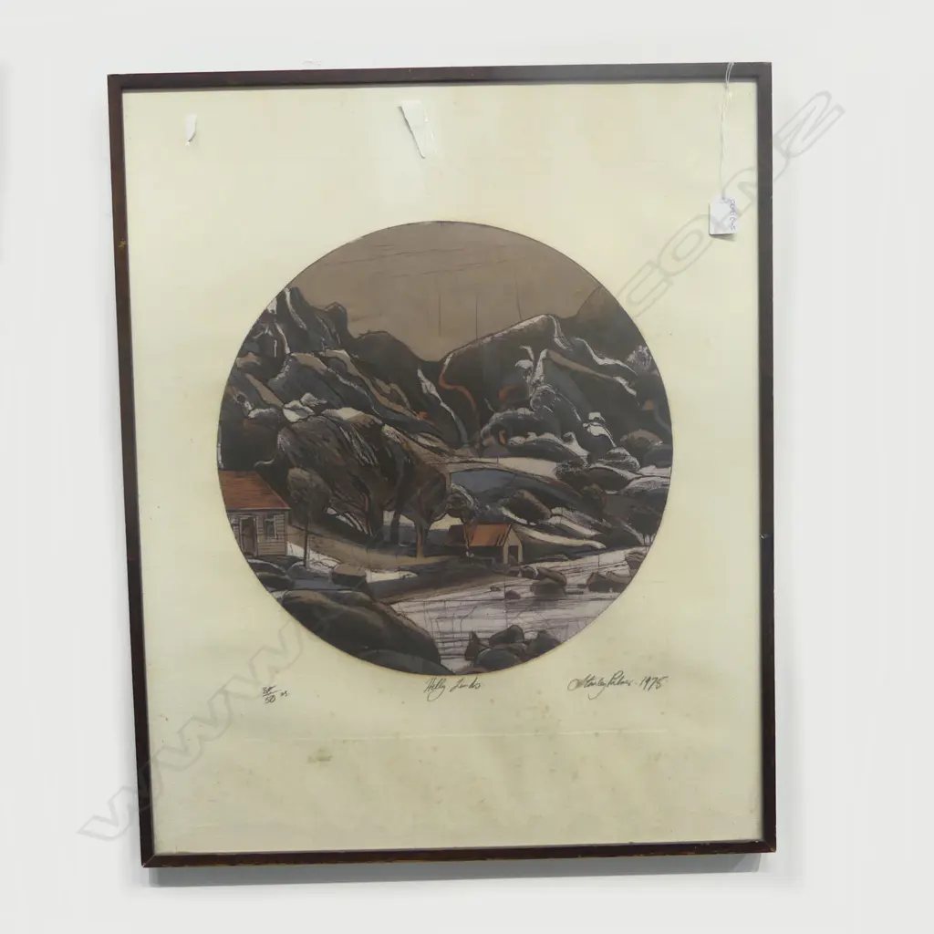 STANLEY PALMER, HILLY LANDS, PRINT Ed. 38/50, SIGNED & DATED 1978, 690x560mm Image 1++