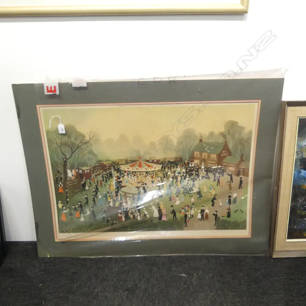 HELEN BRADLEY (1900-1979) 'THE FAIR at DAISY NOOK' signed ltd ed colour lithograph 1978, H.500 x 755mm (unframed) Image 1++