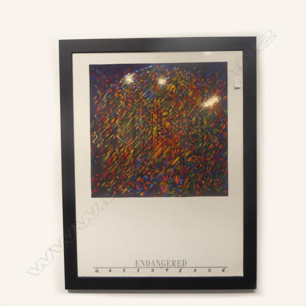 DEAN BUCHANON 'ENDANGERED' - GREENPEACE POSTER, 800 x 580mm Image 1++
