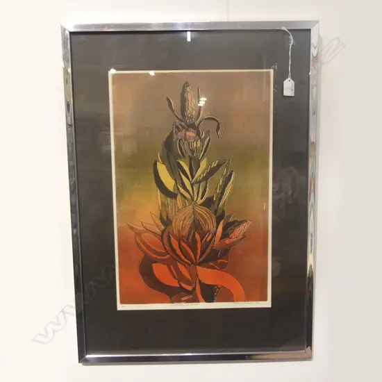 SIGNED NUMBERED PRINT HOMAGE TO ELESE BY  PENNY ORMEROD H510 W330MM