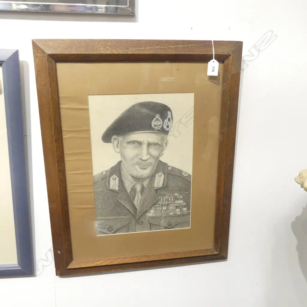 BERNARD MONTGOMERY, GRAPHITE, H.350 x 240mm Image 1++