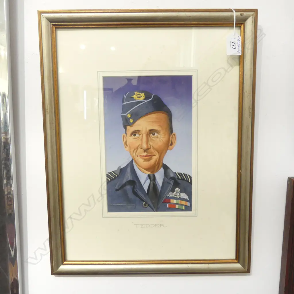 'TEDDER' MARSHALL TEDDER RAF, W/C, 230 x 140mm Image 1++