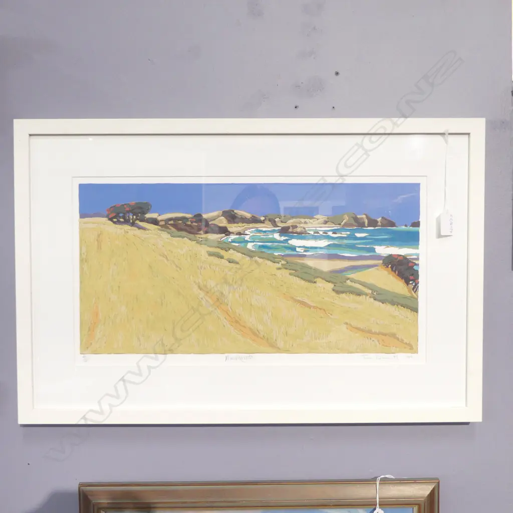 TOM BURNETT 'MIMIWHANGATA' SCREEN PRINT '09 41/200 265x500mm Image 1++