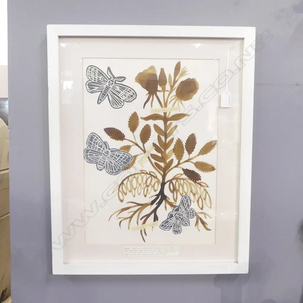 VICKI AIMERS 'MOTHERING' MIXED MEDIA DRAWING 410x295mm Image 1++