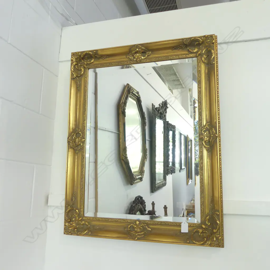 GOLD FRAMED MIRROR 745x595mm Image 1++