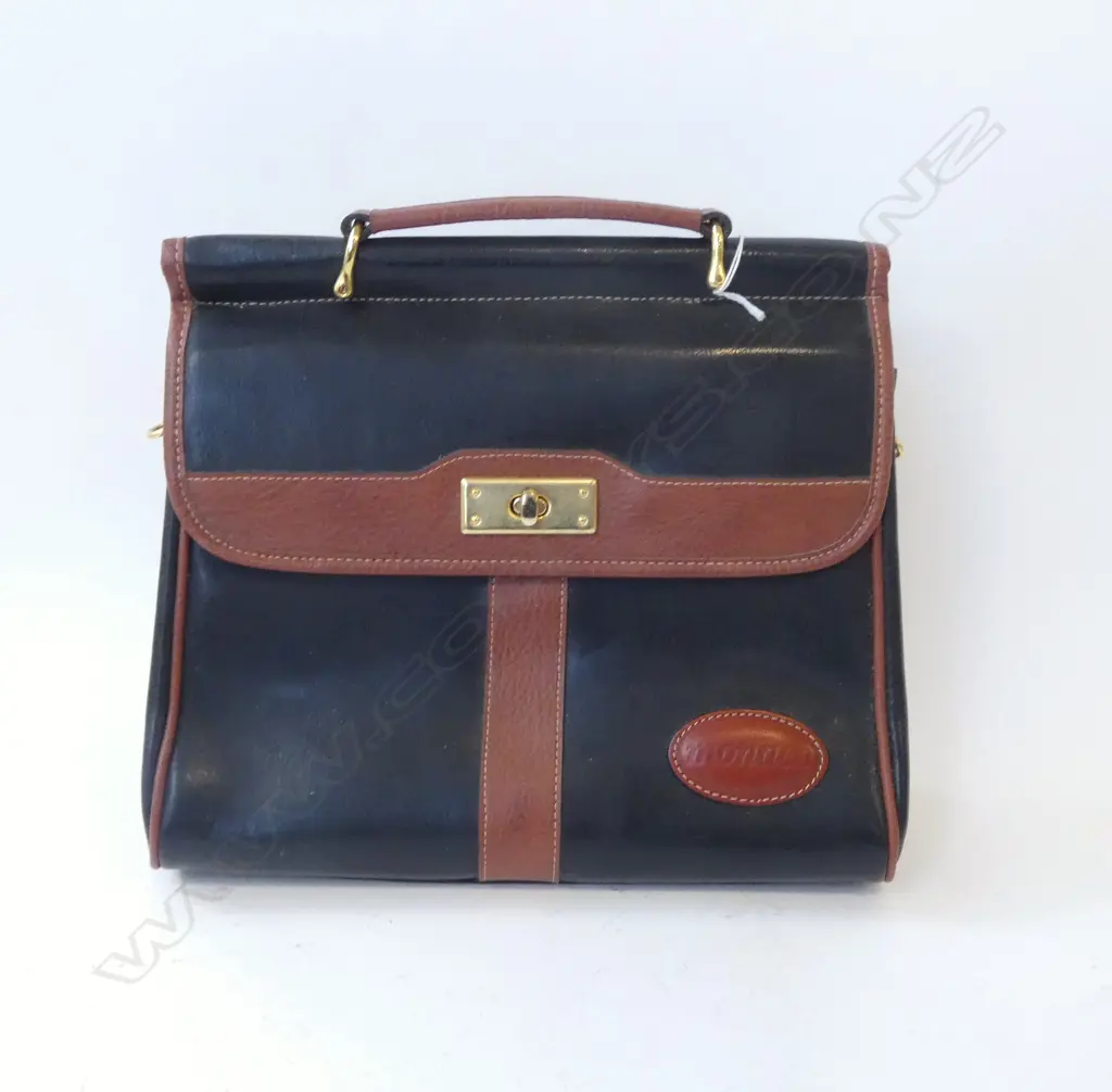 'MONACO' ITALIAN LEATHER HAND BAG W.300mm Image 1++