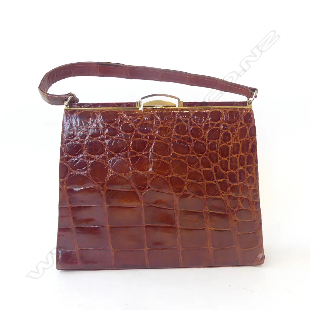 CROCODILE HANDBAG H.225mm Image 1++