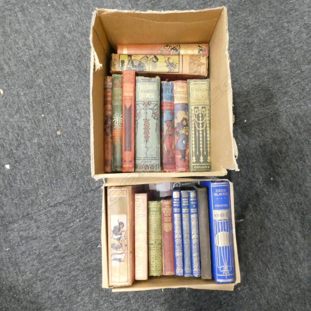 2 BOXES ANTIQUE NOVELS Image 1++