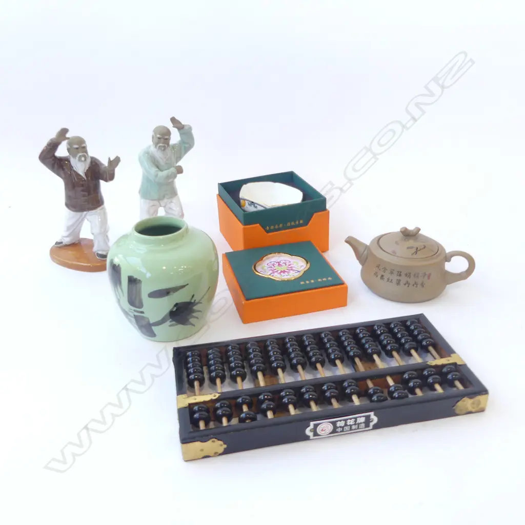 PR CHINESE TAI CHI FIGURES, BOXED ORIENTAL BOWL, etc Image 1++