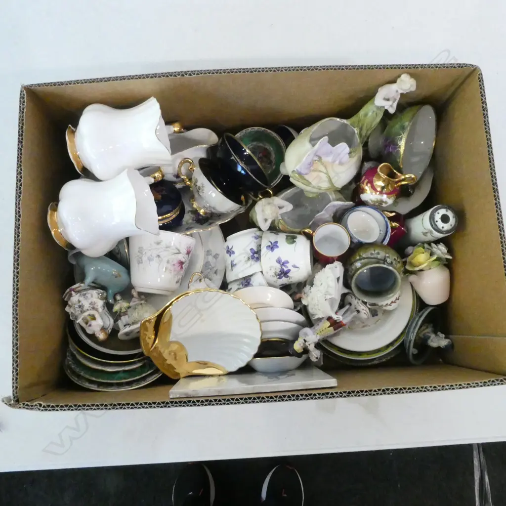 ASST. FANCY CHINA Incl. MINIATURE CHINA Incl. LIMOGES, FIGURES, etc Image 1++