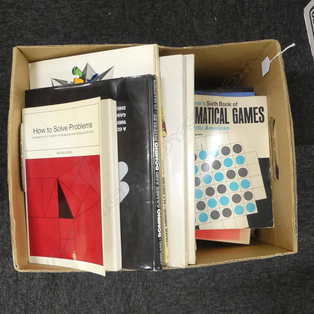 ASST. BOOKS; MATHEMATICS, MAGIC, PUZZLES, LOGIC, etc Image 1++