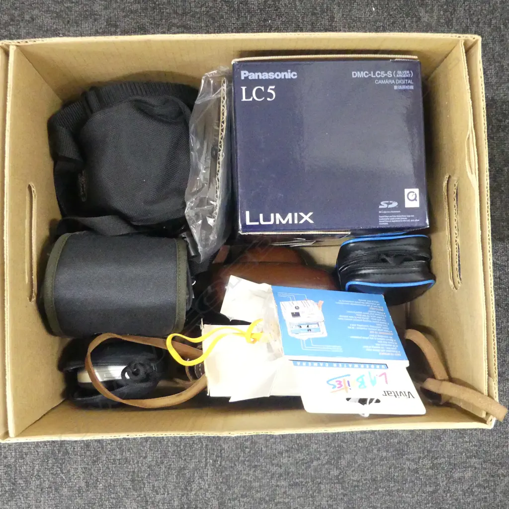 ASST. MODERN & VINTAGE CAMERAS Incl. BOXED LUMIX LC5 Image 1++