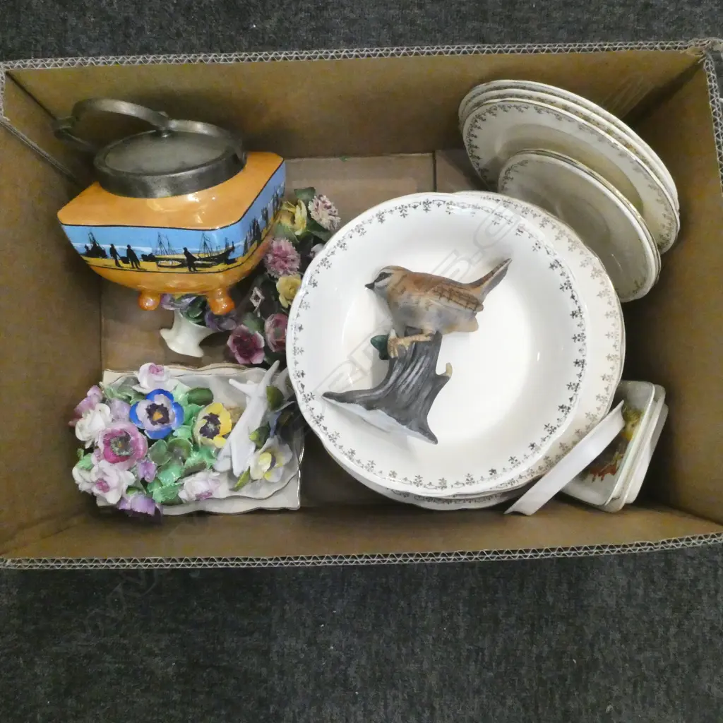 ASST. ALFRED MEAKIN DINNER CHINA, BISCUIT BARREL etc Image 1++