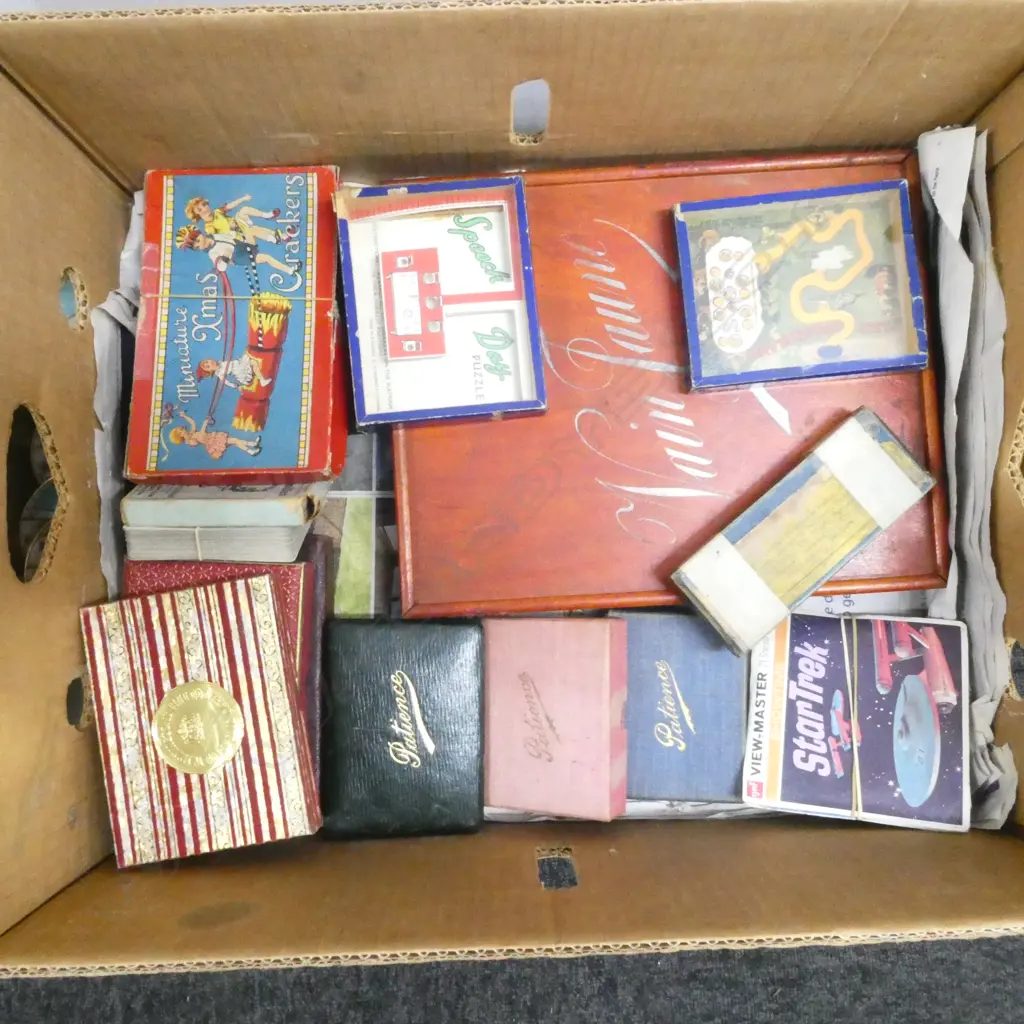 ASST. VINTAGE GAMES, CARDS & PUZZLES ETC Image 1++