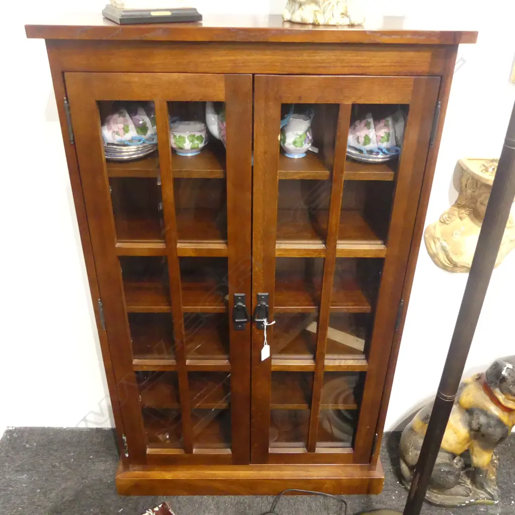 WOODEN DISPLAY CABINET 700x205x1145mm Image 1++