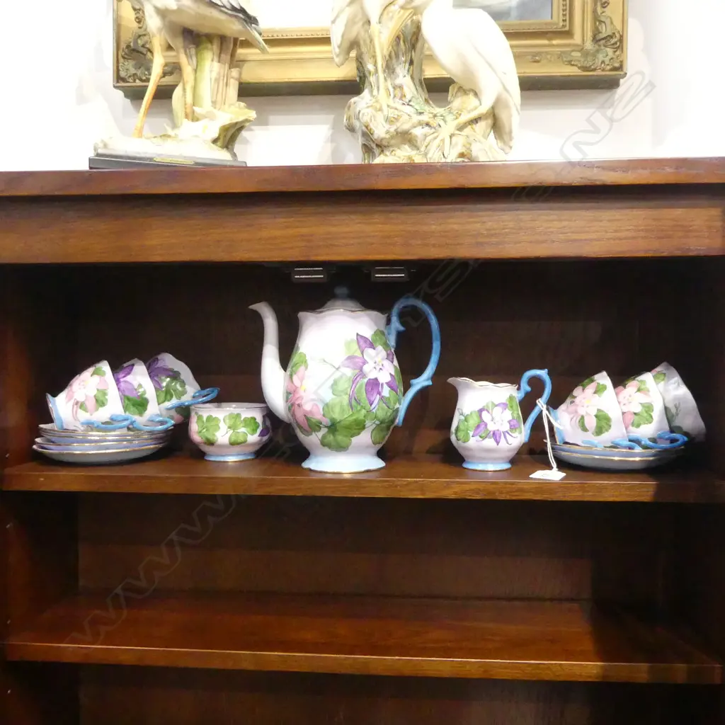 HAND PAINTED HELEN ADAIR 6 PLACE TEA SERVICE Image 1++