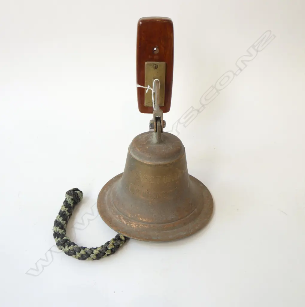    VICTORIA CRUISE CLUB BRASS BELL Dia.180mm Image 1++