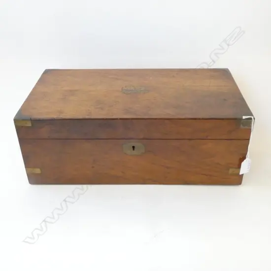 ANTIQUE MAHOGANY WRITING SLOPE W.455mm