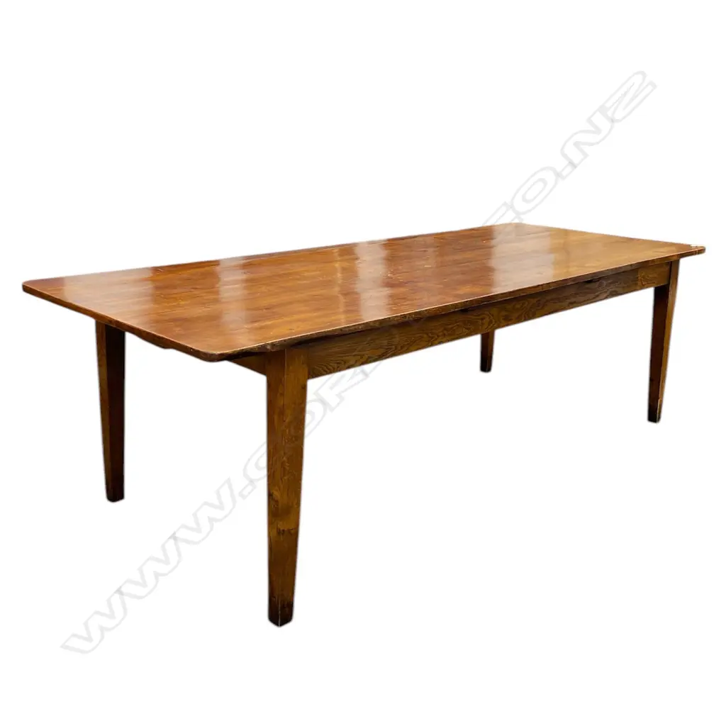 A French country plank-top table Image 1++
