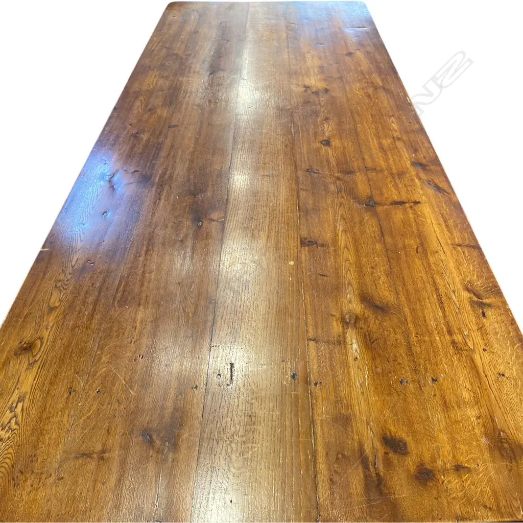 A French country plank-top table Image 1++