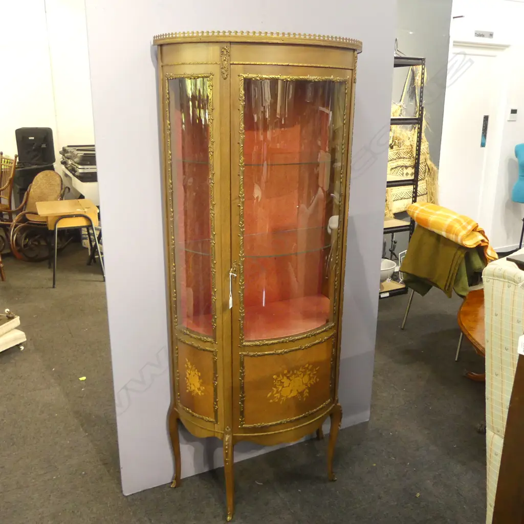 FRENCH VITRINE CABINET 750x360x1720mm Image 1++