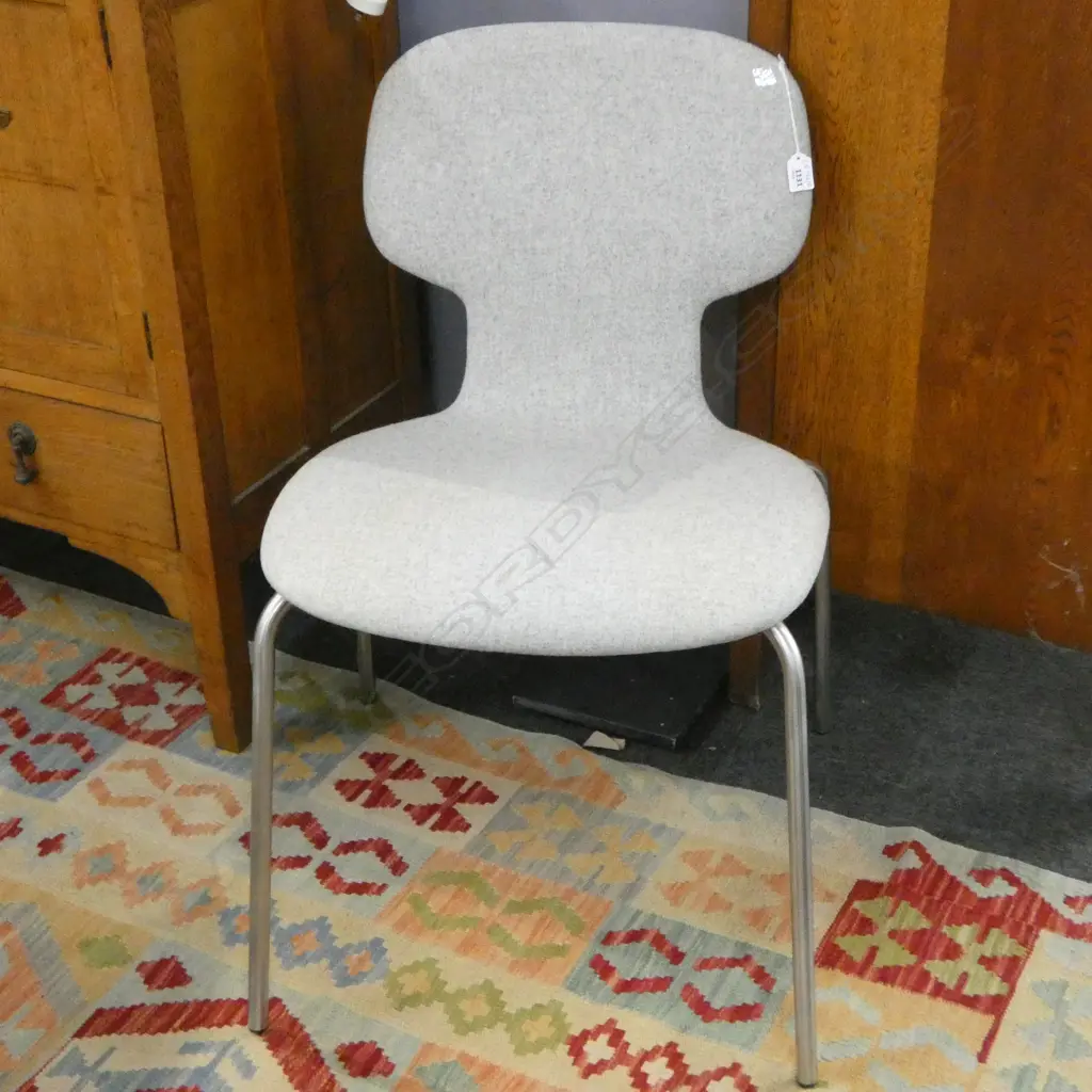 MODERN SCHAMBURG & ALVISSE GREY WOOL OFFICE CHAIR Image 1++