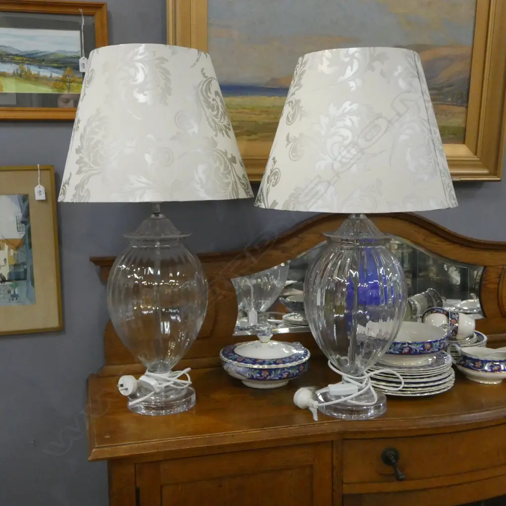 PR EUNICE TAYLOR GLASS TABLE LAMPS H.735mm Image 1++