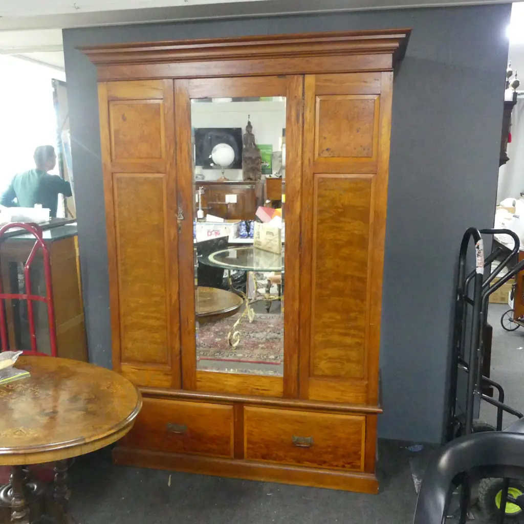 COLONIAL MOTTLED KAURI WARDROBE 1450 x 520 x 2100mm Image 1++