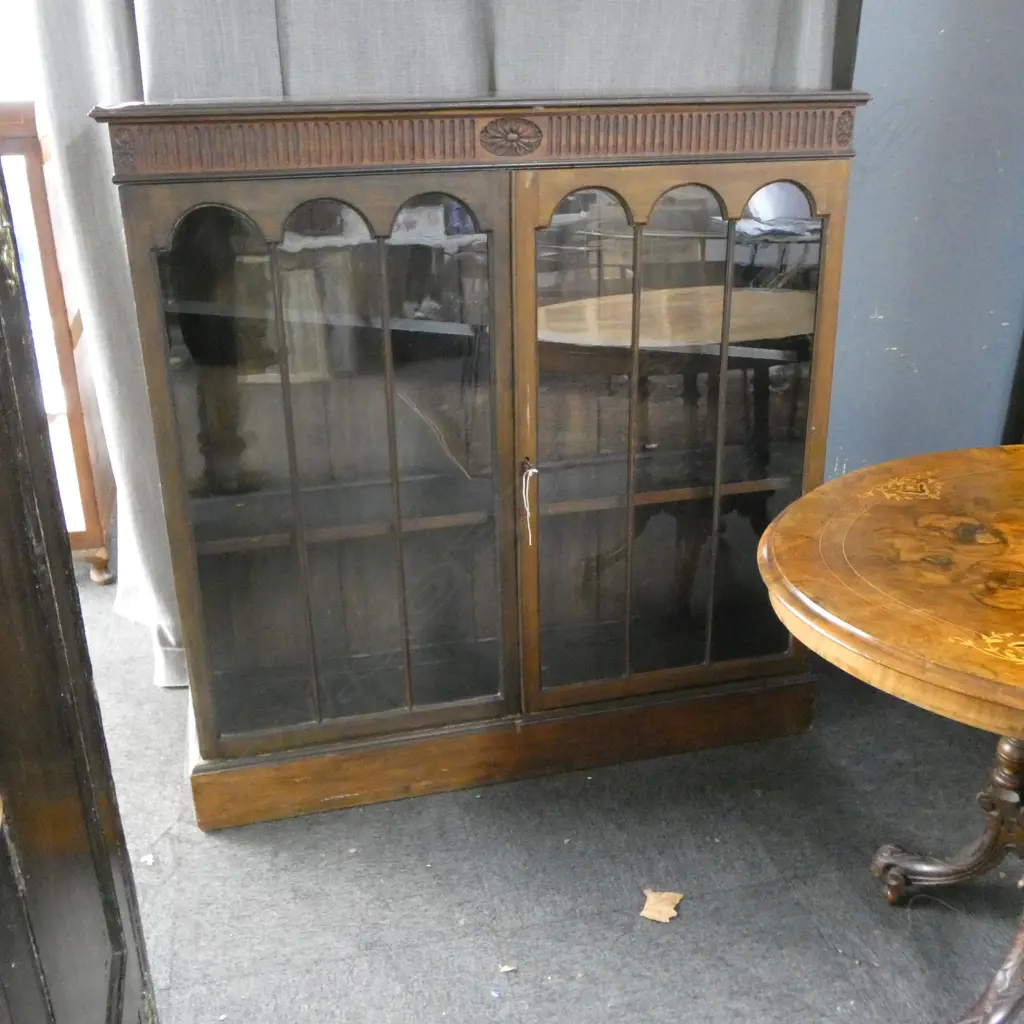 GEORGIAN STYLE DISPLAY CABINET 1215x350x1205mm Image 1++