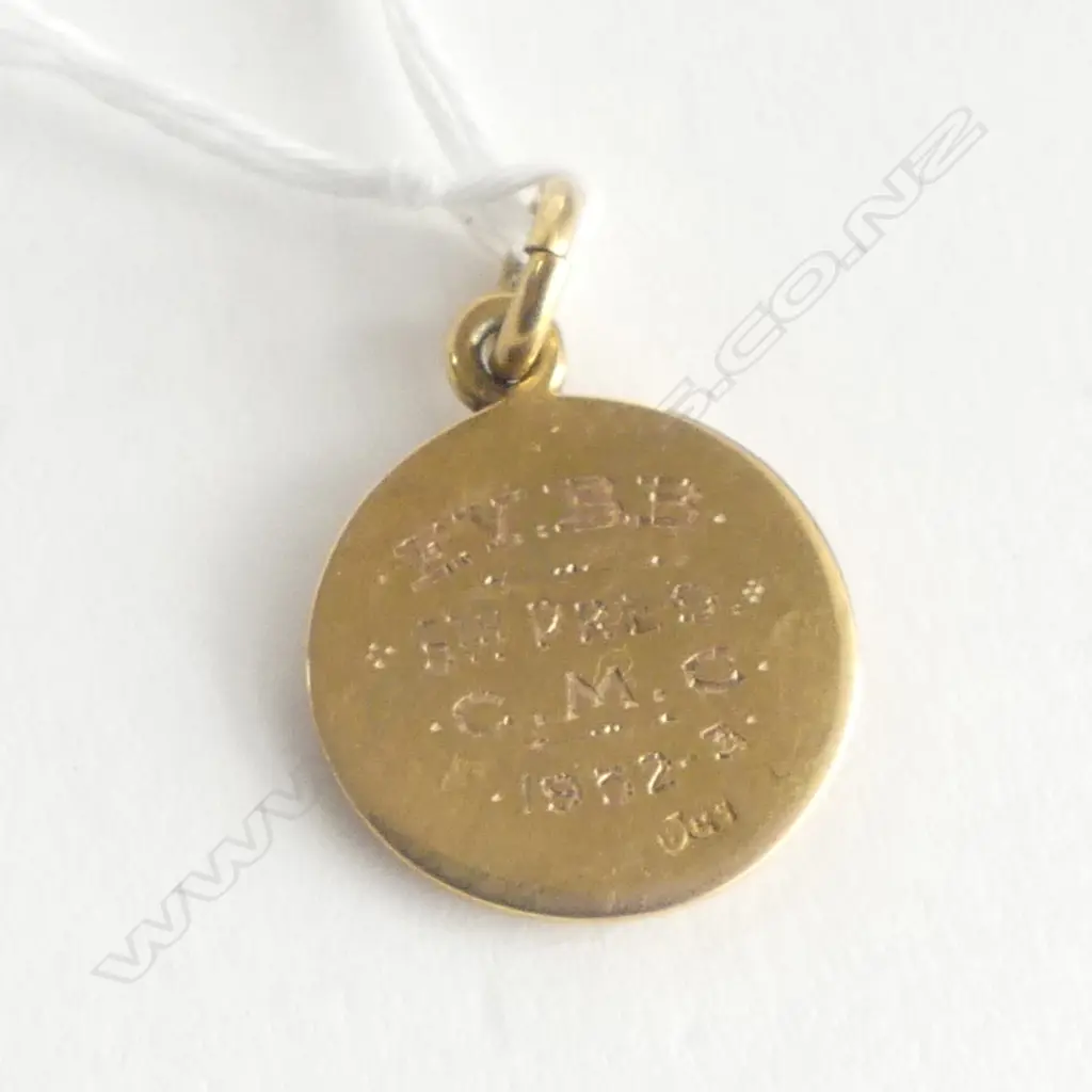 9ct GOLD CANADIAN MEDICAL CORPS MEDALLION 1932-3 4.56gms Image 1++