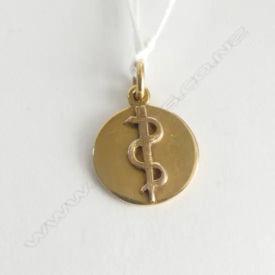 9ct GOLD CANADIAN MEDICAL CORPS MEDALLION 1932-3 4.56gms