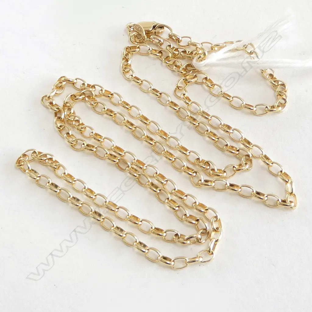 9ct GOLD M&W NECKLACE 540mm 5.3gms Image 1++