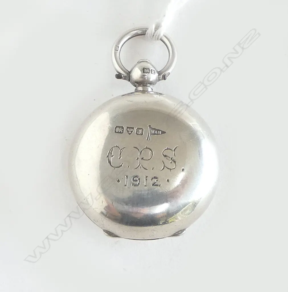 SILVER SOVEREIGN CASE Chester 1909 by Walker & Hall Image 1++
