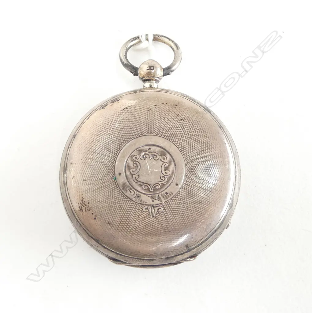 JAMES REID & Co. VICTORIAN SILVER open face fusee POCKET WATCH apparently not running Image 1++