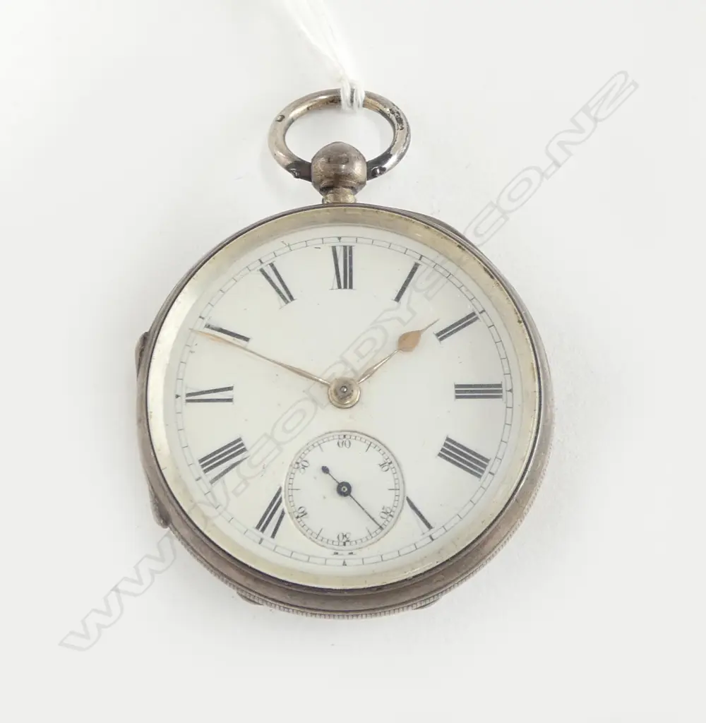 JAMES REID & Co. VICTORIAN SILVER open face fusee POCKET WATCH apparently not running Image 1++