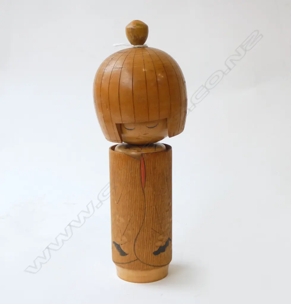 VINTAGE 1960's KOKESHI DOLLS SLEEPING DOLL in WRAP, H.260mm Image 1++